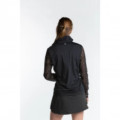 Hannah Childs Women's Mariah Long Sleeve Zip Polo Shirts & Tops