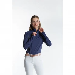 Hannah Childs Women's Naomi Long Sleeve Zip Top Shirts & Tops