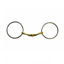 French Equestrian Jump' In Thin French Link Loose Ring Bit Horse Bits