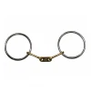 French Equestrian Horse Bits Jump'in Flat French Link Loose Ring Bit