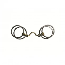 French Equestrian Jump'in High Port Jointed German 3-Ring Bit