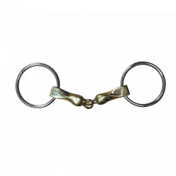 French Equestrian Jump' In Thick Slow Twist Loose Ring Bit Horse Bits