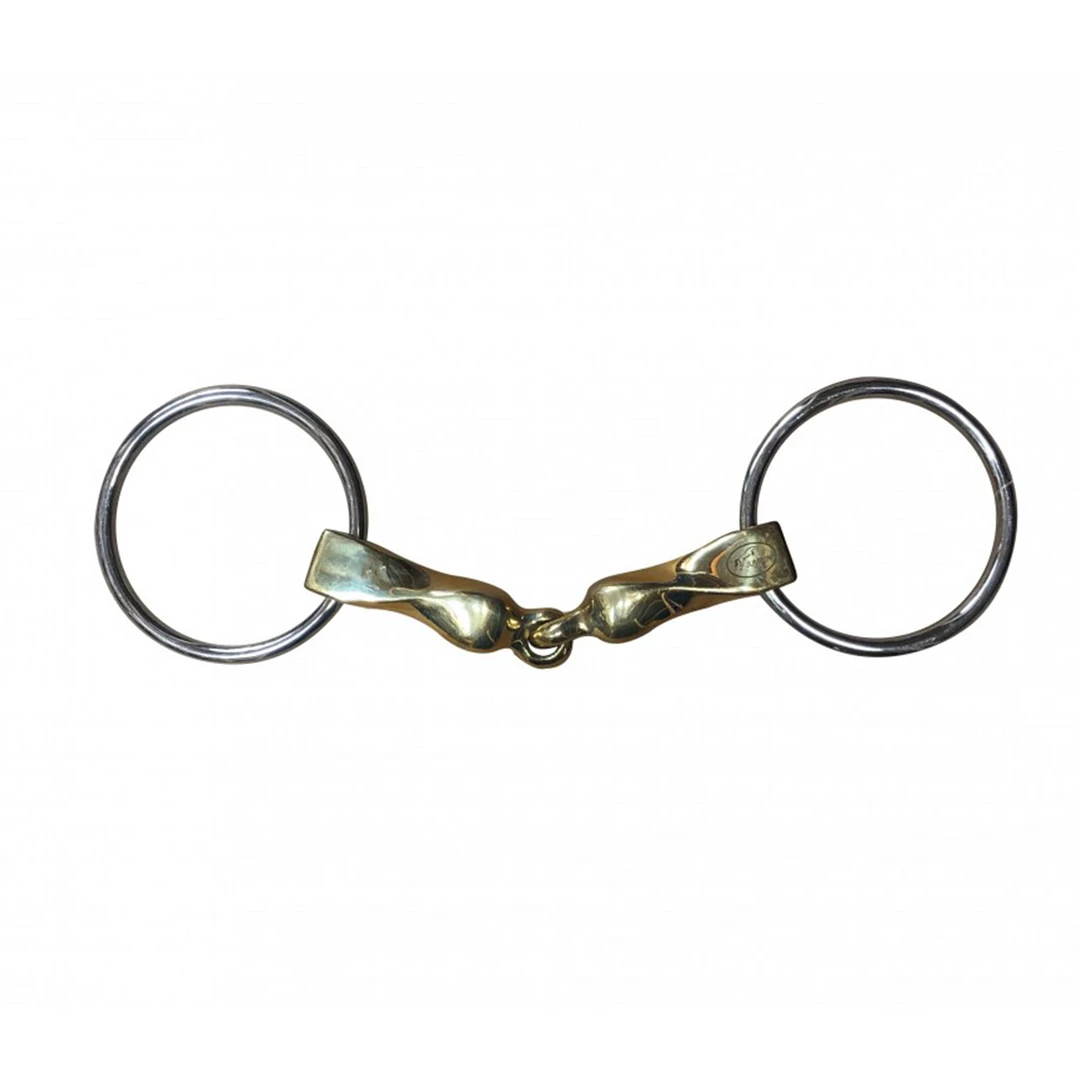 French Equestrian Jump' In Thick Slow Twist Loose Ring Bit Horse Bits 3 French Equestrian Jump' In Thick Slow Twist Loose Ring Bit Horse Bits