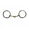 French Equestrian Jump' In Twisted Flat Link Loose Ring Bit 2 French Equestrian Jump' In Twisted Flat Link Loose Ring Bit