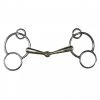 French Equestrian Horse Bits Jump' In Single Jointed German 3-Ring Bit 2 French Equestrian Horse Bits Jump' In Single Jointed German 3-Ring Bit