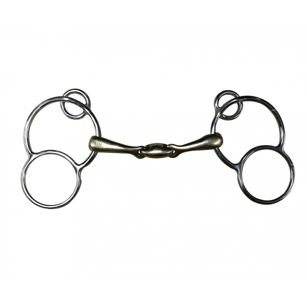 French Equestrian Jump'in French Link German 3-Ring Bit 3 French Equestrian Jump'in French Link German 3-Ring Bit