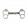 French Equestrian Horse Bits Jump'in Double Mouthpiece German 3-Ring Bit