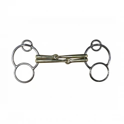 French Equestrian Horse Bits Jump'in Double Mouthpiece German 3-Ring Bit