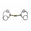 French Equestrian Horse Bits Jump' In Twisted Flat Link German 3-Ring