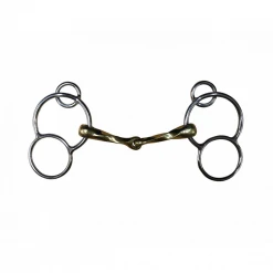 French Equestrian Jump' In Twisted German 3-Ring Bit