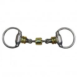 French Equestrian Jump'in Eggbutt Bit With Rollers Horse Bits