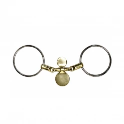 French Equestrian Horse Bits Jump'in Thin Loose Ring Tongue Bit