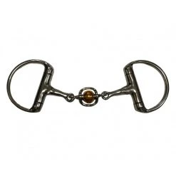 French Equestrian Horse Bits Jump'in French Link Eggbut Bit With Copper Ball