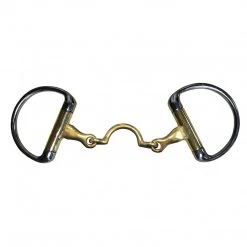 French Equestrian Jump'in High Port Jointed Eggbutt Bit