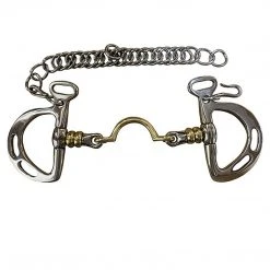 French Equestrian Horse Bits Jump'in High Port Roller Goya Aga Bit