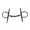 French Equestrian Horse Bits Jump'in Blue Steel Waterford Full Cheek Gag Bit