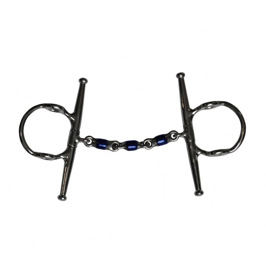 French Equestrian Horse Bits Jump'in Blue Steel Waterford Full Cheek Gag Bit 3 French Equestrian Horse Bits Jump'in Blue Steel Waterford Full Cheek Gag Bit