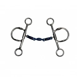French Equestrian Horse Bits Jump'in Blue Steel Waterford Elevator Gag Bit