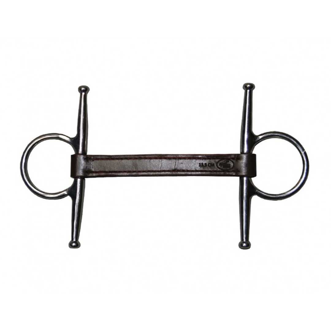 French Equestrian Jump'in Leather Full Cheek Bit Horse Bits 3 French Equestrian Jump'in Leather Full Cheek Bit Horse Bits