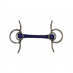 French Equestrian Jump'in Flexible Rubber Full Cheek Bit