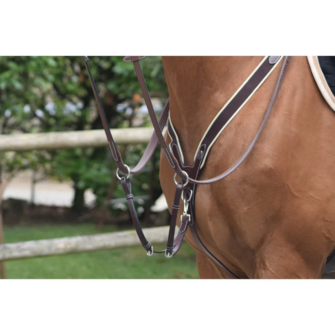 French Equestrian Jump'in Elastic Breastplate - One Collection 3 French Equestrian Jump'in Elastic Breastplate - One Collection