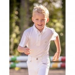 French Equestrian Jump'in Boy's Short Sleeve Gaston Competition Polo Shirt 9 French Equestrian Jump'in Boy's Short Sleeve Gaston Competition Polo Shirt