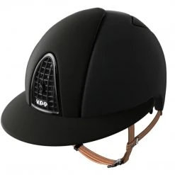 KEP Italia KEP Cromo Matt Polo Peak Helmet With Beige Harness