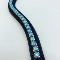 Red Barn By KL Select Curved Blue Lagoon Browband