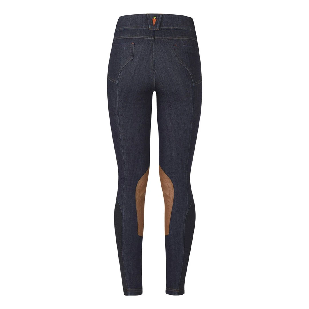 Kerrits Kids Stretch Denim Knee Patch Breech Breeches 6 Kerrits Kids Stretch Denim Knee Patch Breech Breeches