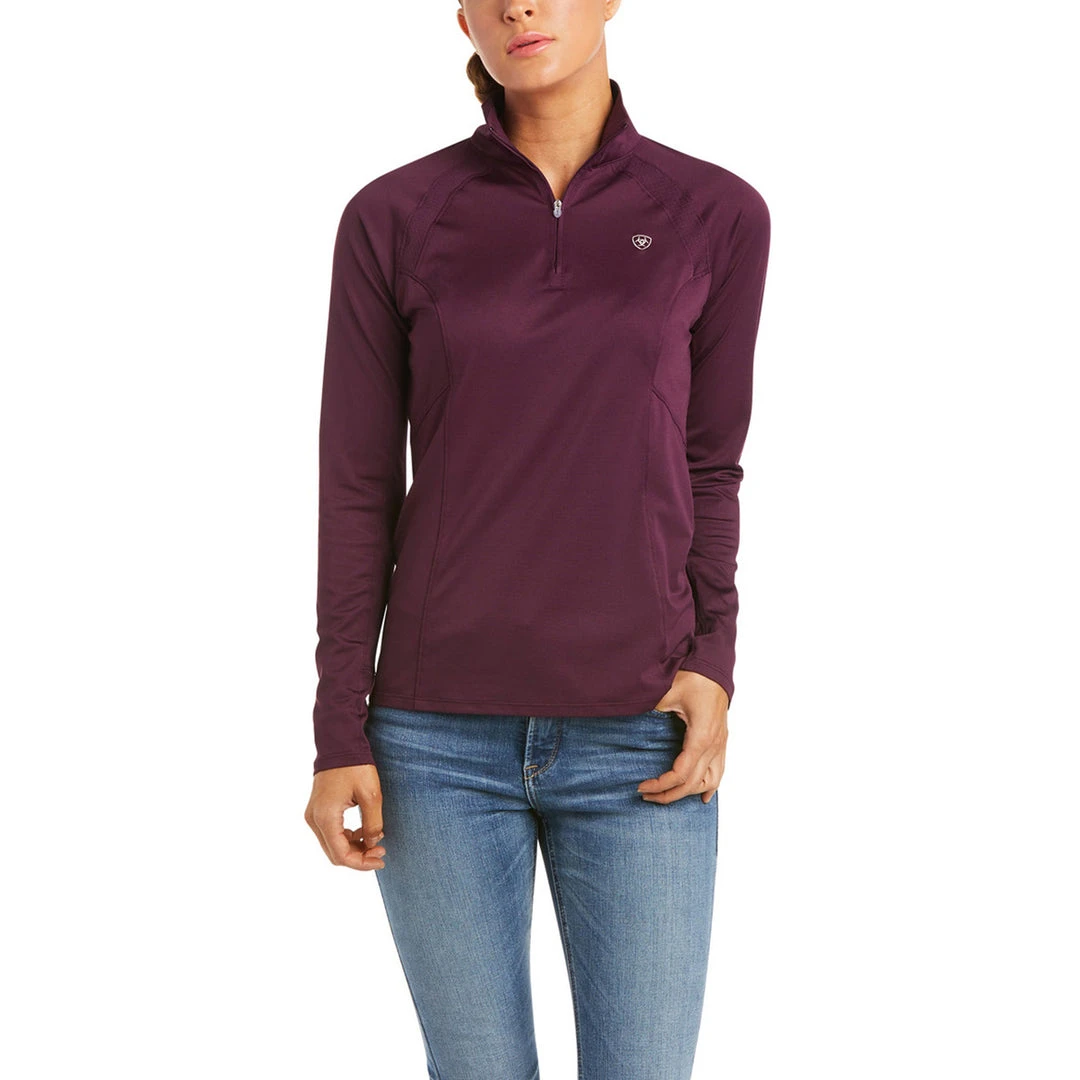 Baselayers Ariat Women's Sunstopper 2.0 1/4 Zip Baselayer Long Sleeve 39 Baselayers Ariat Women's Sunstopper 2.0 1/4 Zip Baselayer Long Sleeve
