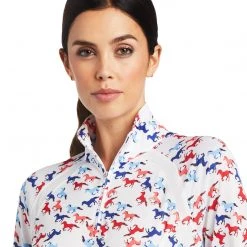 Baselayers Ariat Women's Sunstopper 2.0 1/4 Zip Baselayer Long Sleeve 47 Baselayers Ariat Women's Sunstopper 2.0 1/4 Zip Baselayer Long Sleeve