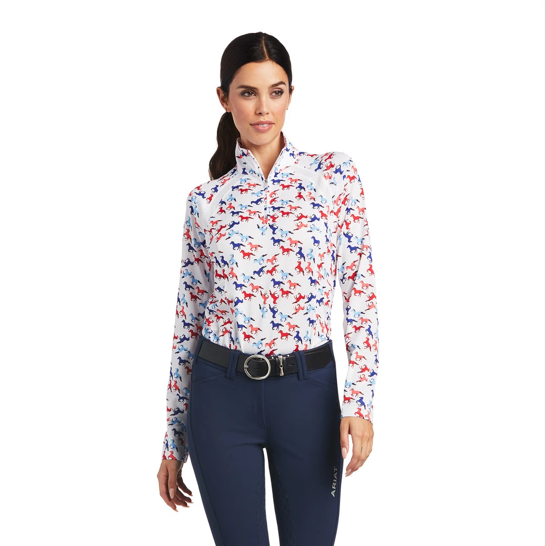 Baselayers Ariat Women's Sunstopper 2.0 1/4 Zip Baselayer Long Sleeve 3 Baselayers Ariat Women's Sunstopper 2.0 1/4 Zip Baselayer Long Sleeve