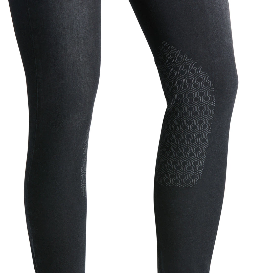 Ariat Women's Halo Denim Knee Patch Breech Breeches 9 Ariat Women's Halo Denim Knee Patch Breech Breeches