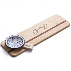 Soundview Millworks Equestrian Decor SVM French Dip Board With Ceramic Bowl