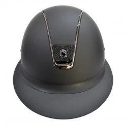 Samshield Custom Miss Shield Matte Black Chrome Black Blazon Crystal Helmet