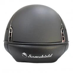 Samshield Custom Miss Shield Matte Black Chrome Black Blazon Crystal Helmet