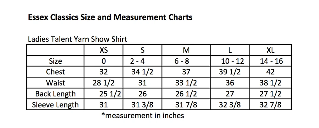 Essex Classics Pink Stripe Ladies “Dusk” Navy Jumper Performance Show Shirt 4 Essex Classics Pink Stripe Ladies “Dusk” Navy Jumper Performance Show Shirt