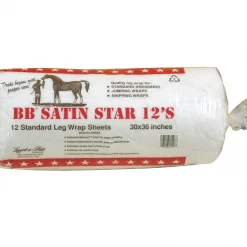 Jacks Mfg BB Satin Star Sheet Cotton Roll Horse Boots & Wraps