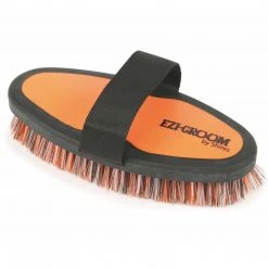 Shires Equestrian Products EZI-GROOM Grip Body Brush Grooming