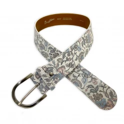 Equestrian Accessories Tailored Sportsman Fleur Blue Leather Belt