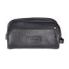 Barbour Leather Wash Bag