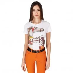 Casual Wear Vestrum Women's Bruges T-Shirt With Equestrian Print