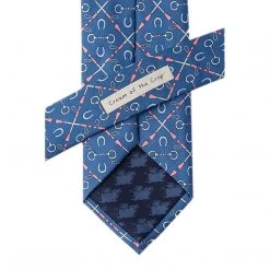 Wild Attire Inc. Cream Of The Crop Blue Silk Tie Equestrian Accessories 7 Wild Attire Inc. Cream Of The Crop Blue Silk Tie Equestrian Accessories
