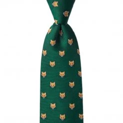 Wild Attire Inc. Stone Cold Fox Green Silk Tie Equestrian Accessories