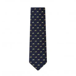 Equestrian Accessories Wild Attire Inc. Hold Your Horses Navy Blue Silk Tie 7 Equestrian Accessories Wild Attire Inc. Hold Your Horses Navy Blue Silk Tie