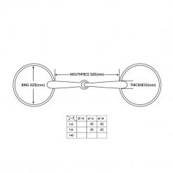 Equiline Lorenzini Titanium Long Cheek Pelham Bit