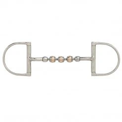 English Riding Supply Horse Bits Metalab Magic Rotating Copper Ball Dee Ring Bit