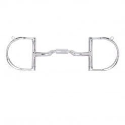 Toklat Originals Myler 3 3/8" Medium Dee With Hooks With Low Port Comfort Snaffle MB 04 Horse Bits