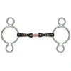 Shires Equestrian Products Horse Bits Shires Two Ring Sweet Iron Gag With Raised Ribs Bit