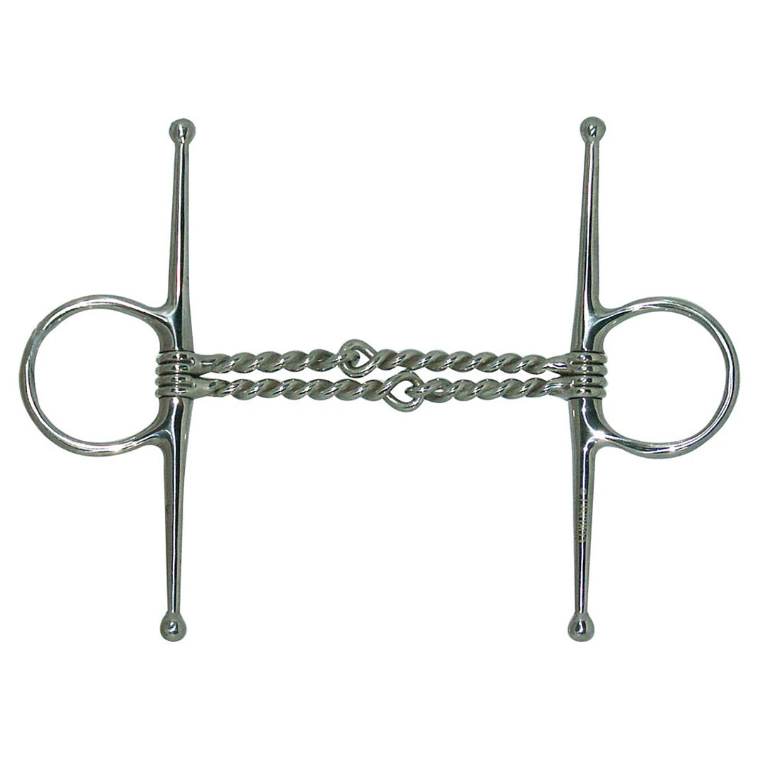 Intrepid Coronet Double Twisted Wire Full Cheek Snaffle Bit 3 Intrepid Coronet Double Twisted Wire Full Cheek Snaffle Bit
